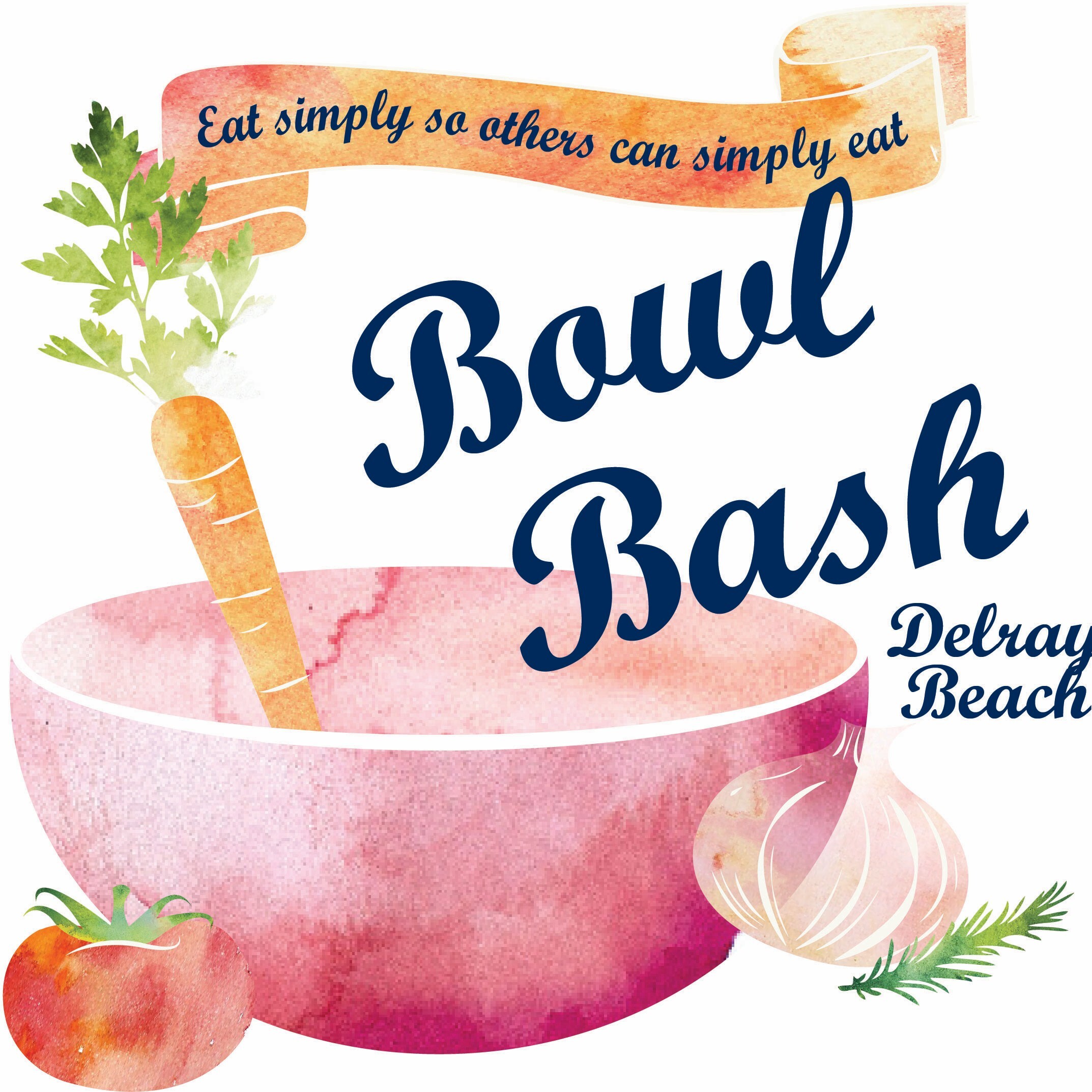 2026 Bowl Bash (2-4 PM) -  2027 Empty Bowls Delray Beach, PBC Food Bank - logo